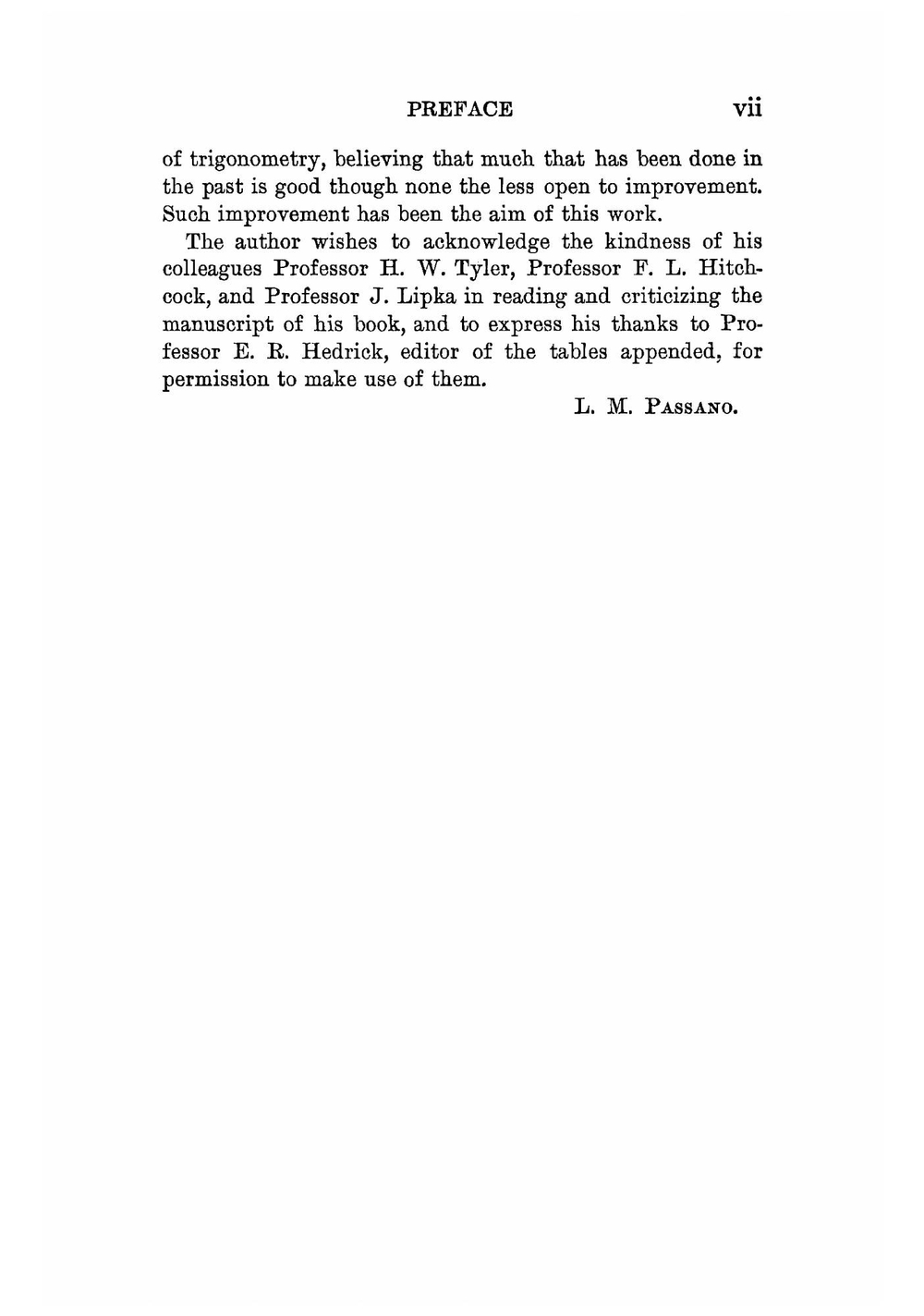 Plane and Spherical Trigonometry | Leonard M. Passano