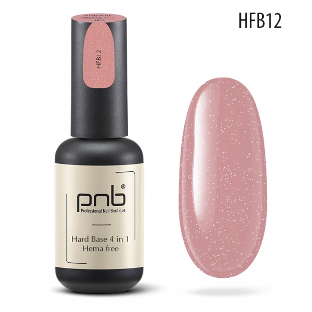 База без содержания HEMA PNB HFB12 УФ/ЛЕД/ Hard Hema Free Base PNB HFB12, 8 ml UV/LED