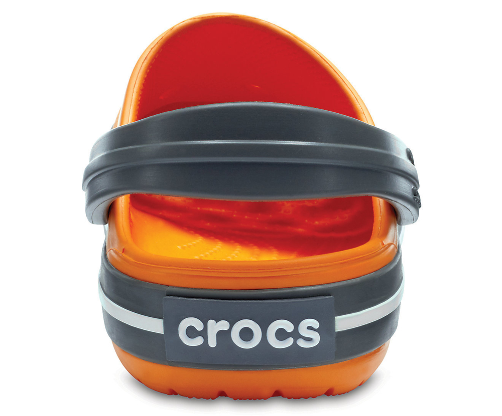 Сабо крокс детские Crocband Blazing Orange Slate Grey