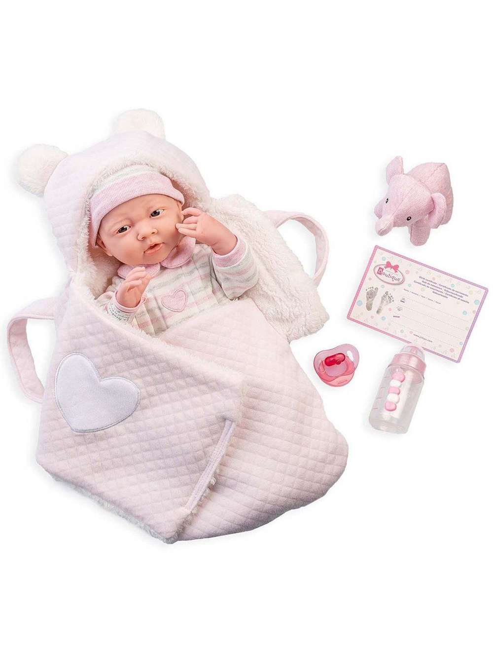 Кукла BERENGUER мягконабивная 39см Newborn (18791)