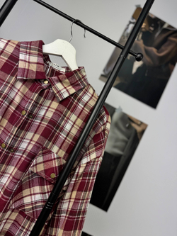 Рубашка женская арт. 11012 цвет "бордовый"