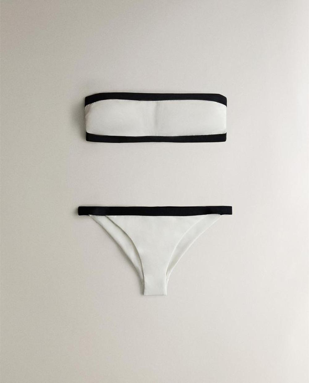 ZARA HOME ПЛАВКИ-БИКИНИ В КОНТРАСТНУЮ ПОЛОСКУ, ЭКРЮ
