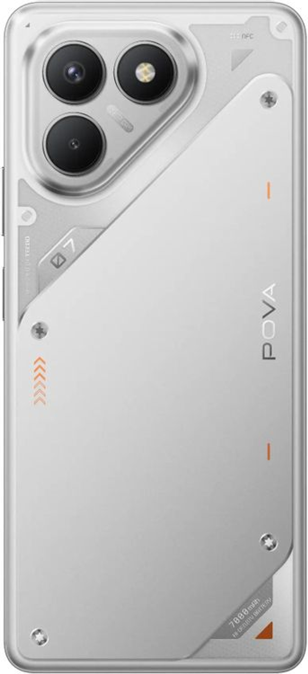 6.8" Смартфон TECNO Pova 7 Neo 8/128Gb,  NFC,  IPS,  120Гц,  7000мAч,  серебристый