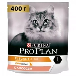 Pro Plan Elegant Adult д\взр.кошек для шерсти с Лососем 0,4 кг