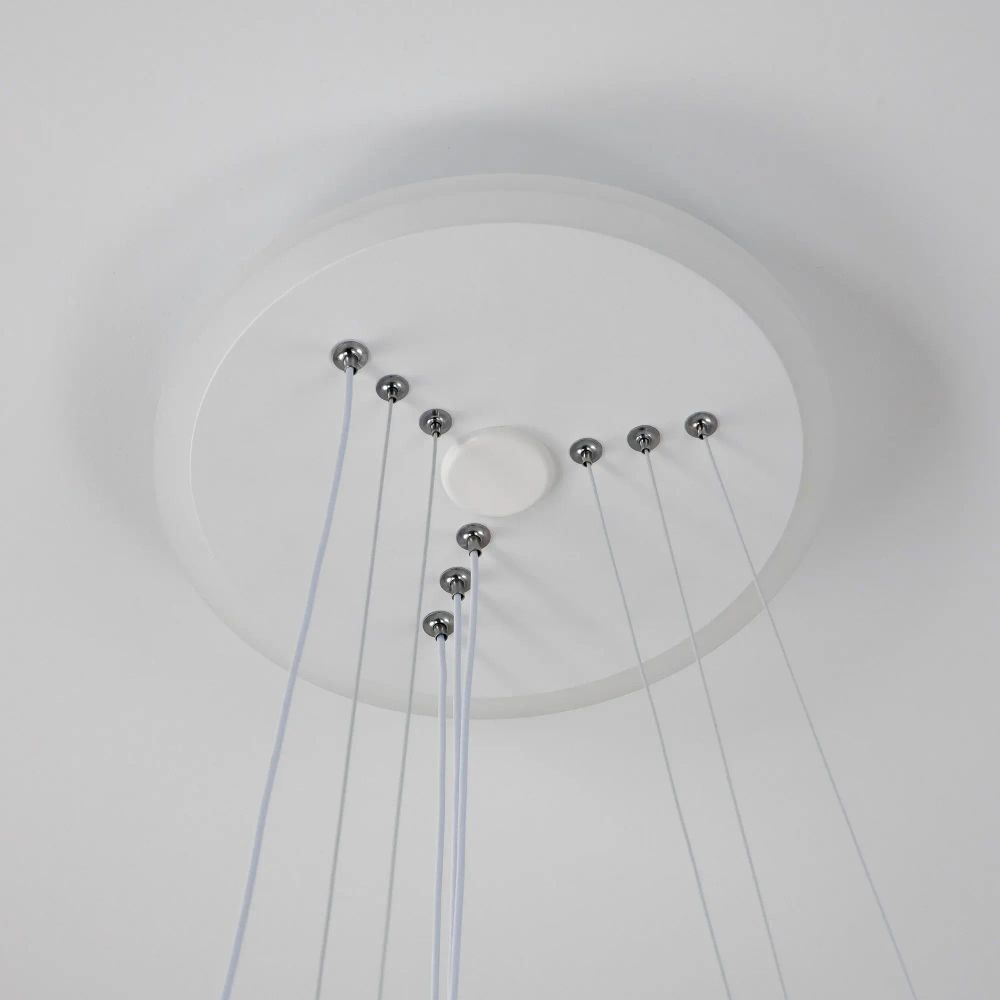 Citilux Неон Смарт CL731A330E RGB Умная подвесная люстра Белая