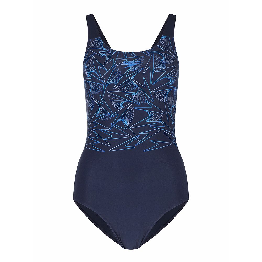 Купальник SPEEDO Hyperboom Splice Muscleback, 8-1347018661, р.32 (рос.44), темно-синий