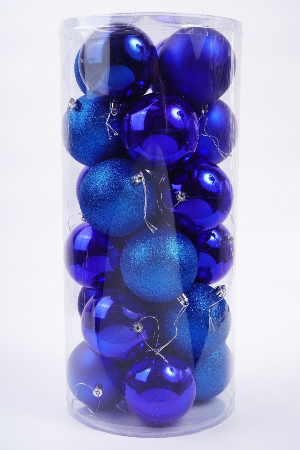 Набор шаров 24шт 8см синий SYQA-012104-B