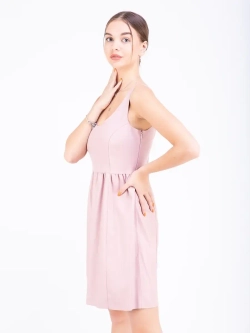 Сарафан женский из экокожи кожаный