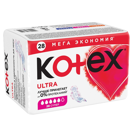 Прокладки Kotex Ultra Quadro Super 28шт