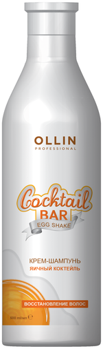 OLLIN Cocktail BAR Крем-шампунь "Яичный коктейль" Восстановление волос 500мл