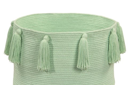 Корзина Lorena Canals Tassels Soft Mint (30 x Ø45 см)