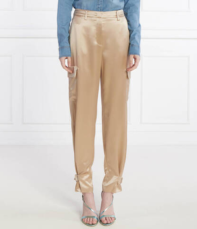 Сатиновые штаны GUESS - золотой(W4GB50 WG7C0)