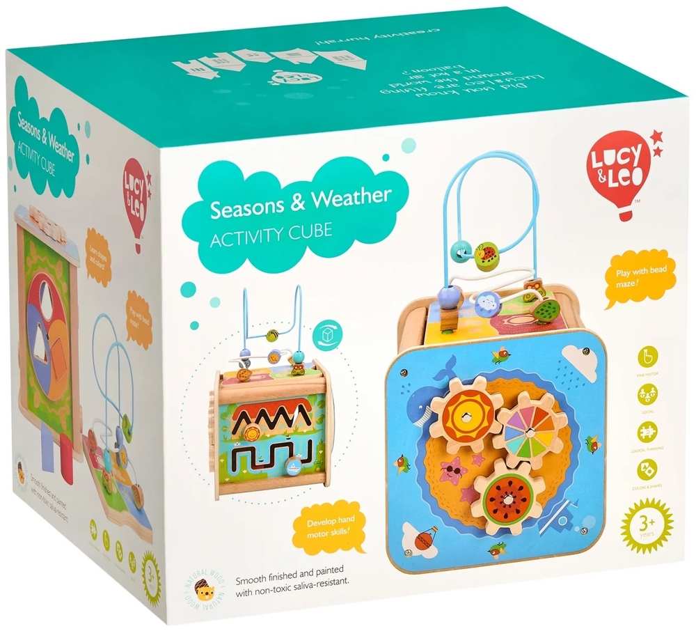 Игрушка занимательный куб "Времена года" LUCY&LEO Seasons&Weather