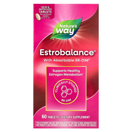 Nature's Way, EstroBalance с поглощаемым комплексом BR-DIM, 60 таблеток