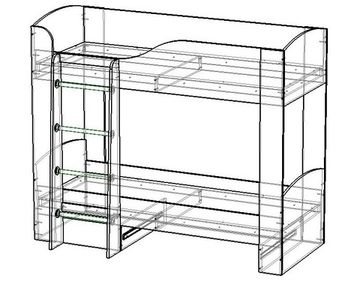 Кровать ЛАВОРО-2   1800-700 /1832*1646*918/ слива валлис