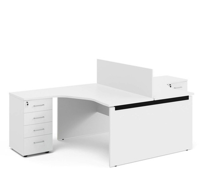 TOUR WOOD бенч углов 2р.м.138 БЕЛЫЙ/АНТРАЦИТ