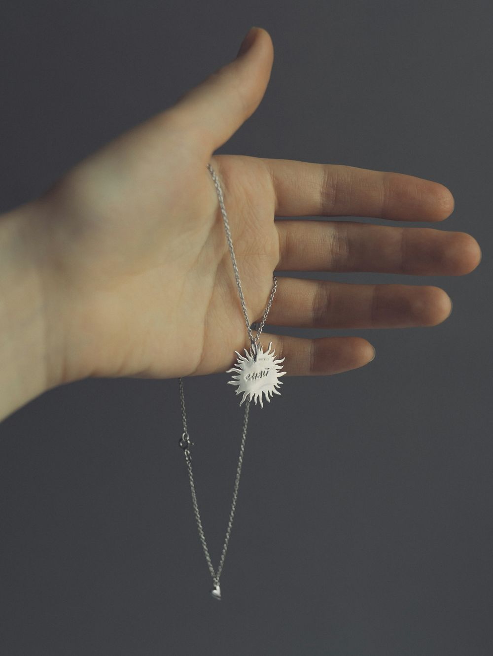 Подвеска Сияй большая родий La Lune