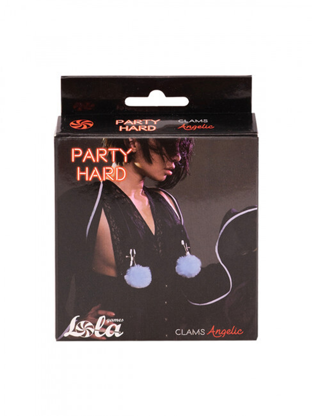 Зажимы на соски с мехом Party Hard Angelic Blue (Цвет: голубой)