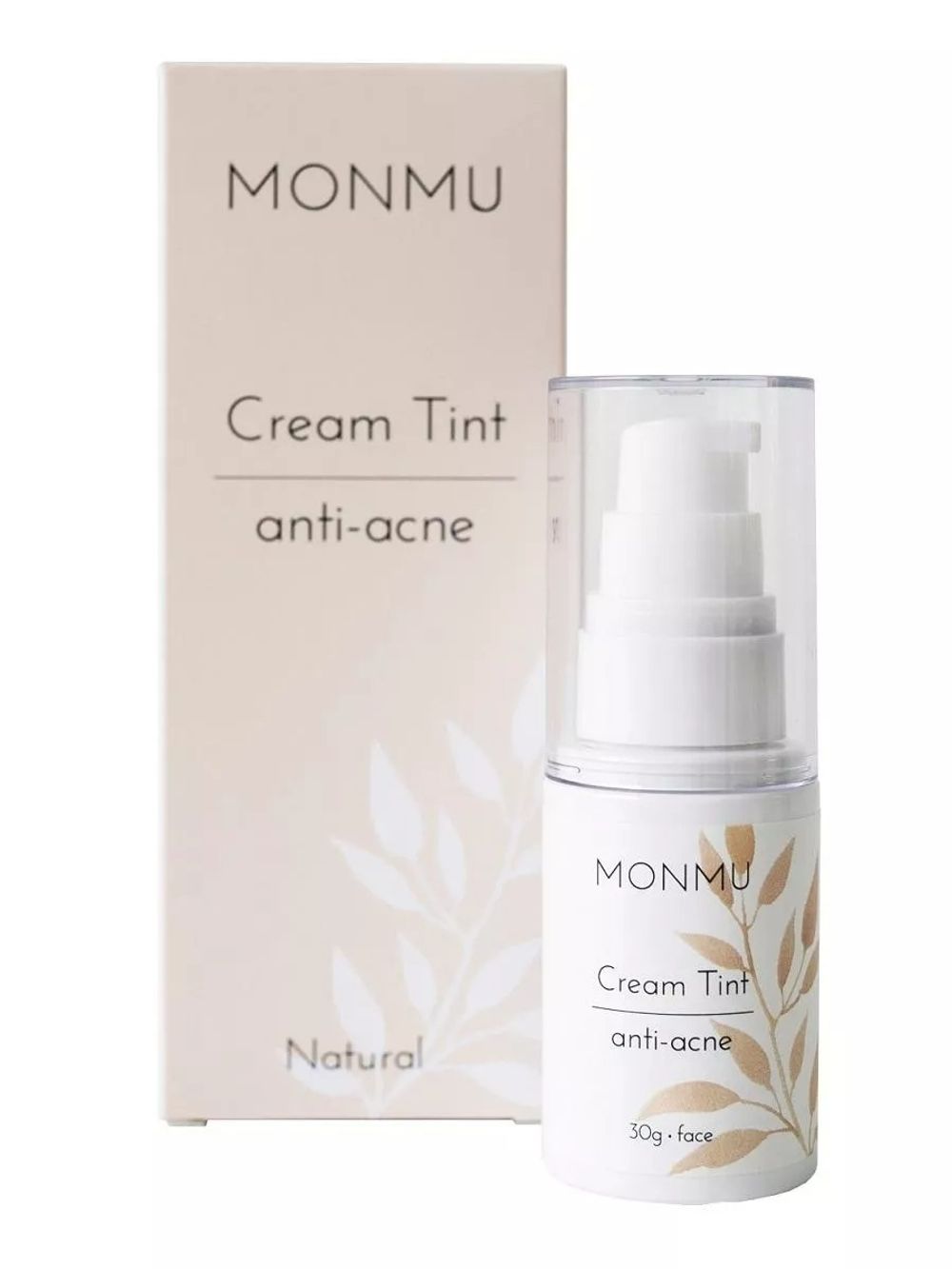 Monmu Крем - тинт ANTI-ACNE с эффектом сияния (тон натуральный)