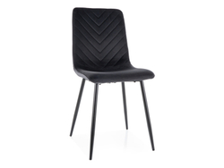 Стул SIGNAL DAREN Velvet Bluvel 19 черный/черный