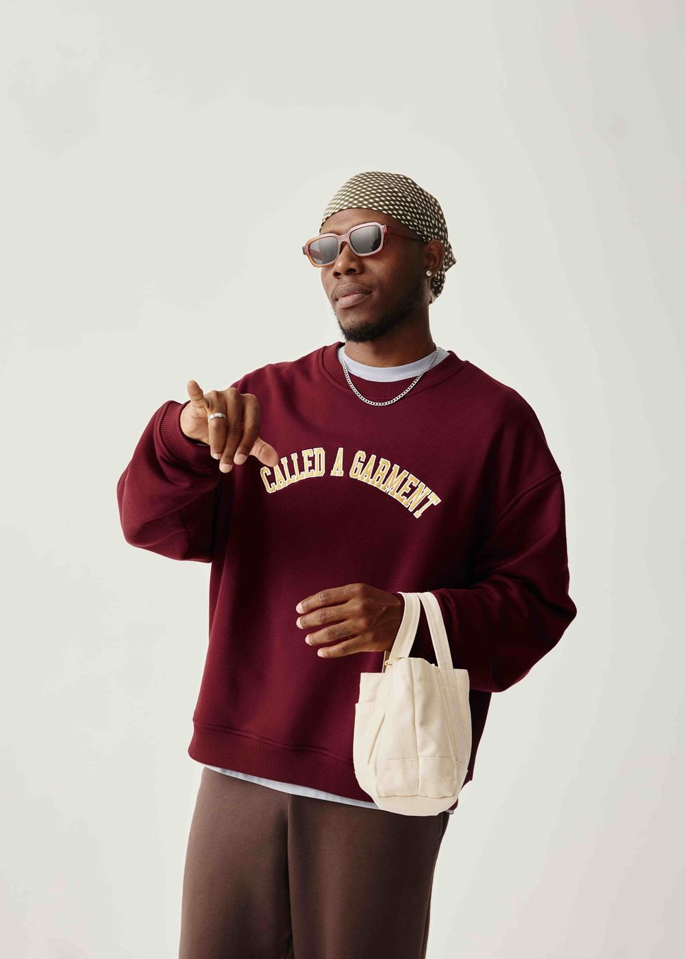 Толстовка Called a Garment College вишневая