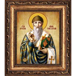 Спиридон Тримифунтский святитель. Икона с ладаном, освященном на святых мощах.