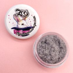 Zoo nail Флок для дизайна ногтей Пушистый кролик серый, 1г