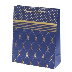 GAEM Пакет подарочный M (бумага 210г/м2, блок микс 12шт), L26 W10 H32 см, 4в.