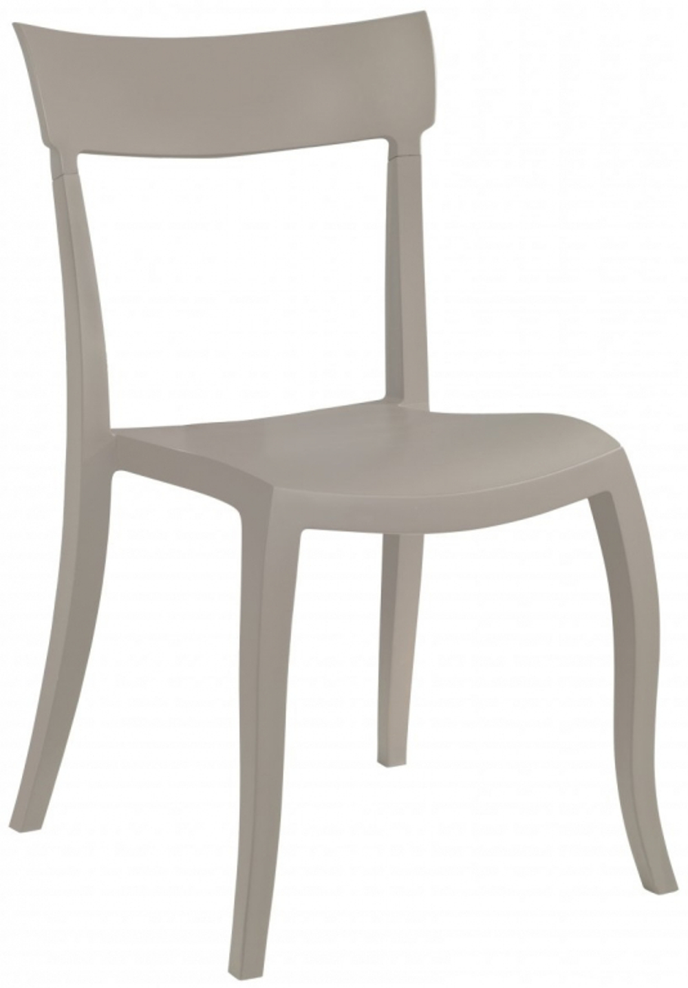 Стул пластиковый Papatya Hera-SP, тортора