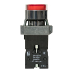 Кнопка BA42 с подсветкой 230В красная NC IP65 EKF PROxima