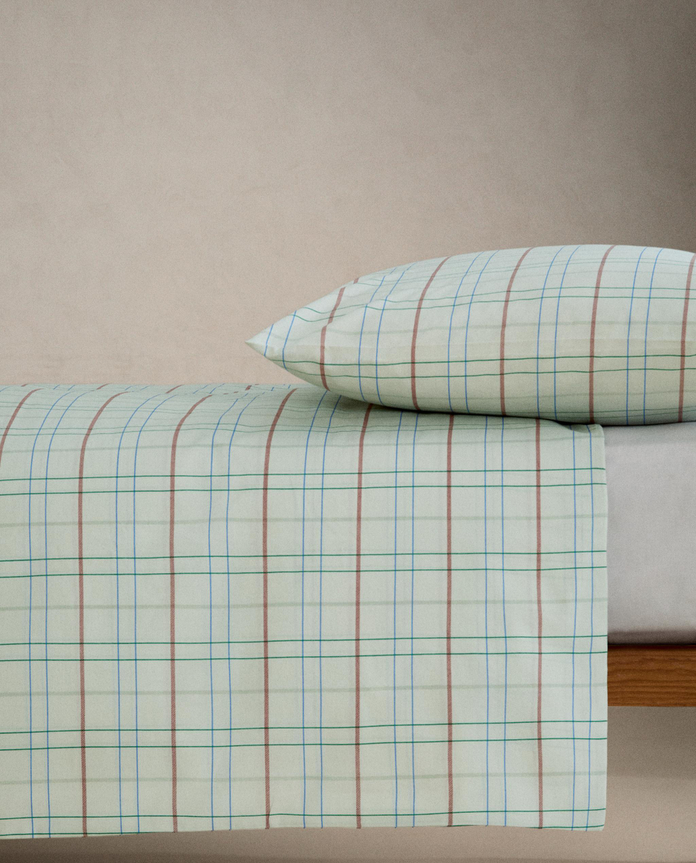 Пододеяльник Zara Home, хлопок 100%, в клетку, 1611/088