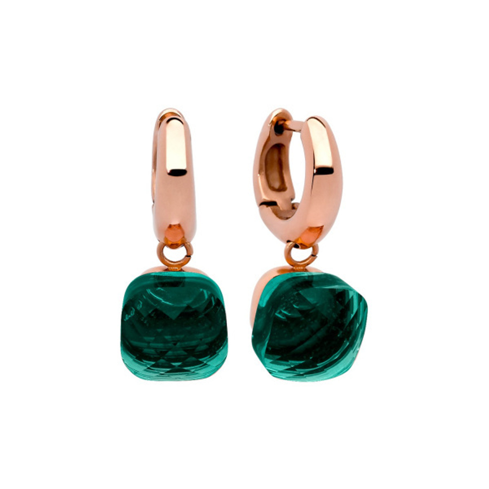 Серьги Qudo Firenze emerald 300095 G/RG