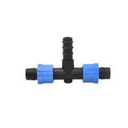 Тройник две капельные ленты и трубка 16мм