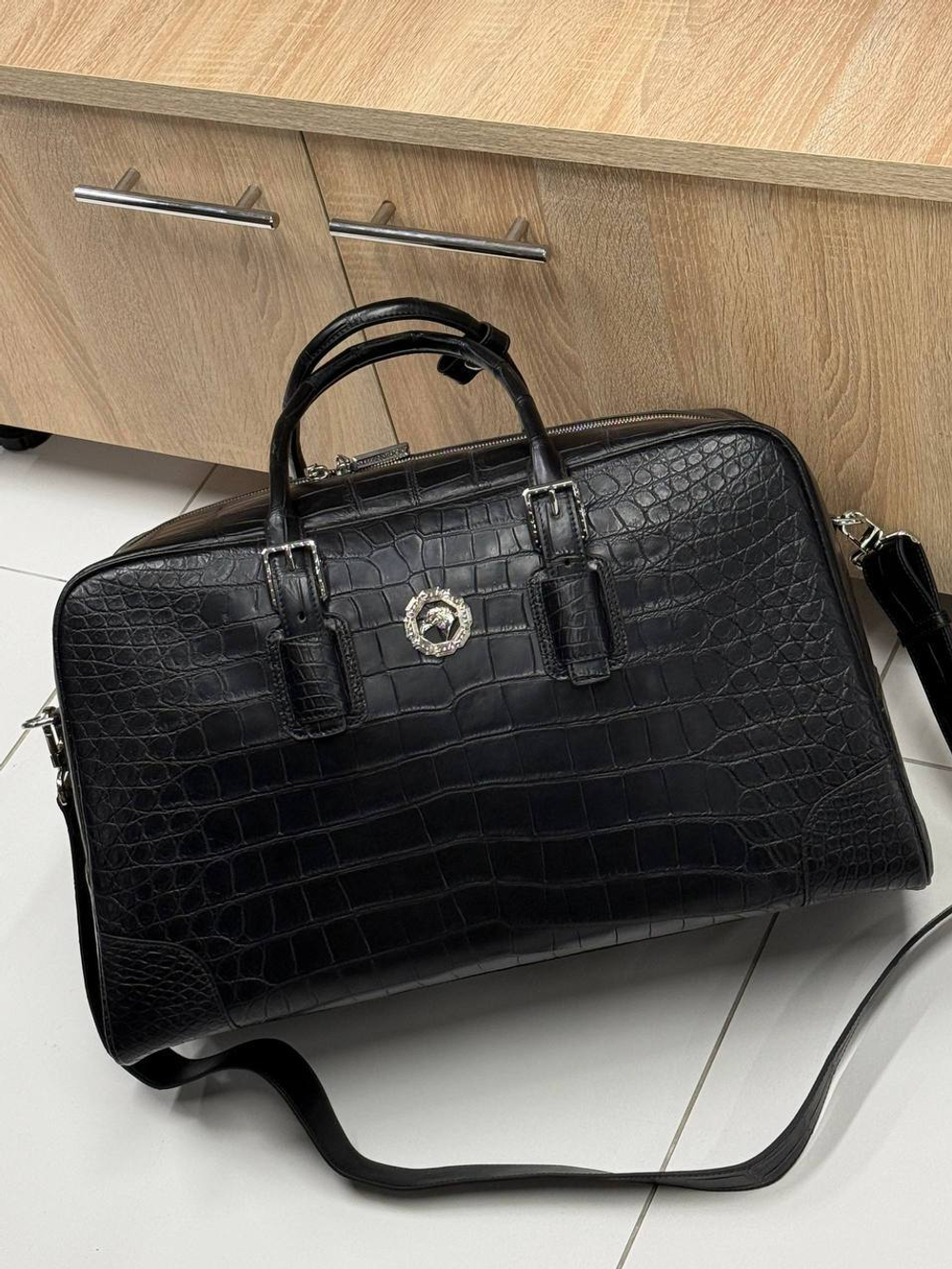 Дорожная сумка Stefano Ricci из кожи крокодила