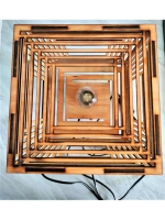 Настольный светильник лофт "Куб"