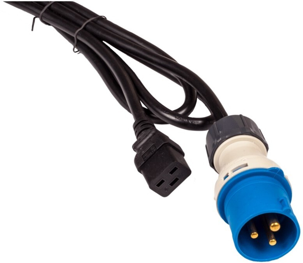 Кабель питания  Lanmaster LAN-PP9M/19-2.5-BK