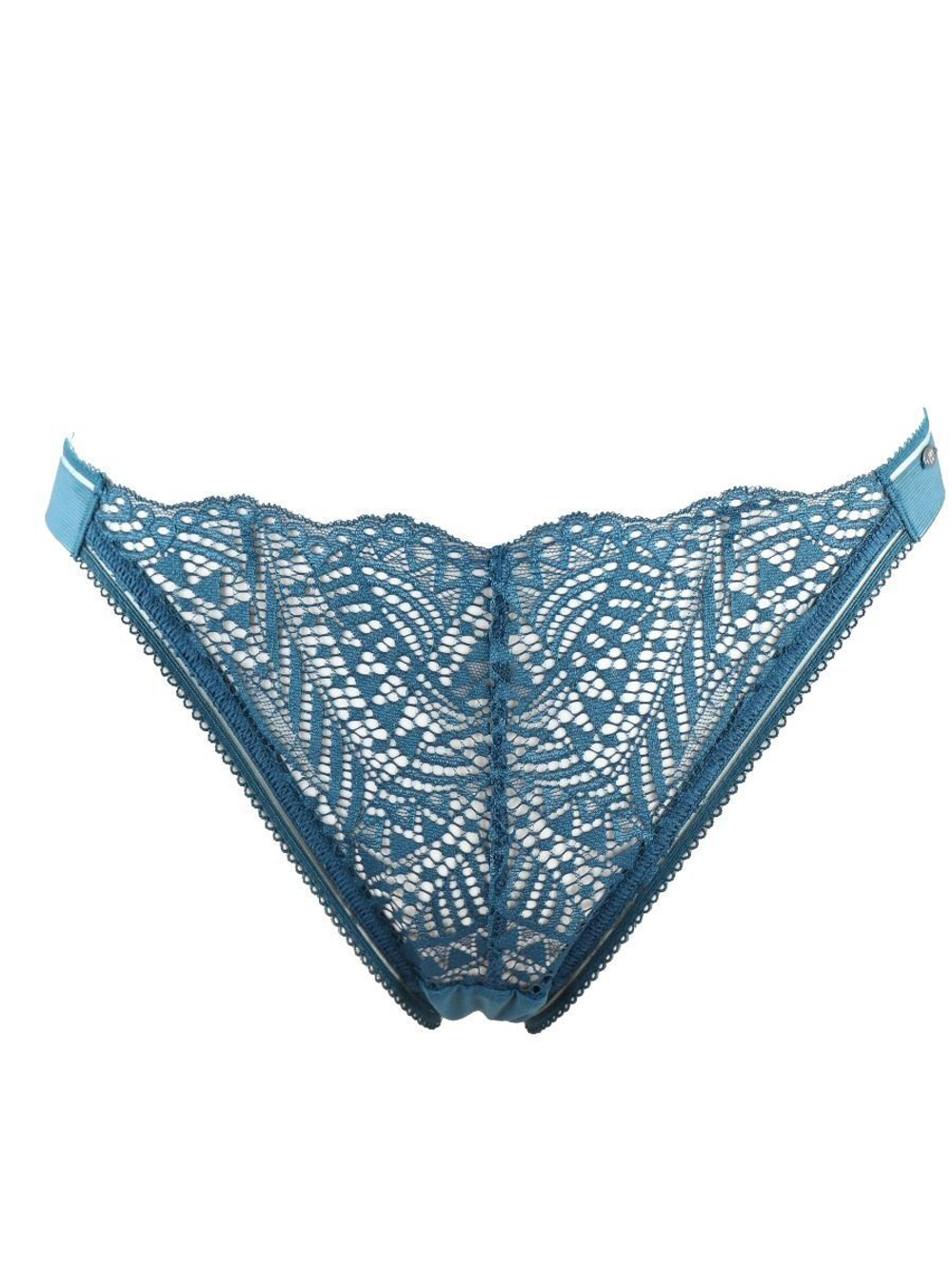 Трусики-стринги Geo Lace (Размер: XS) (Цвет: бирюзовый)