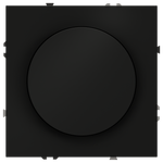 Светорегулятор встраиваемый VOLTUM S70 поворотно-нажимной 600 Вт, (черный матовый)