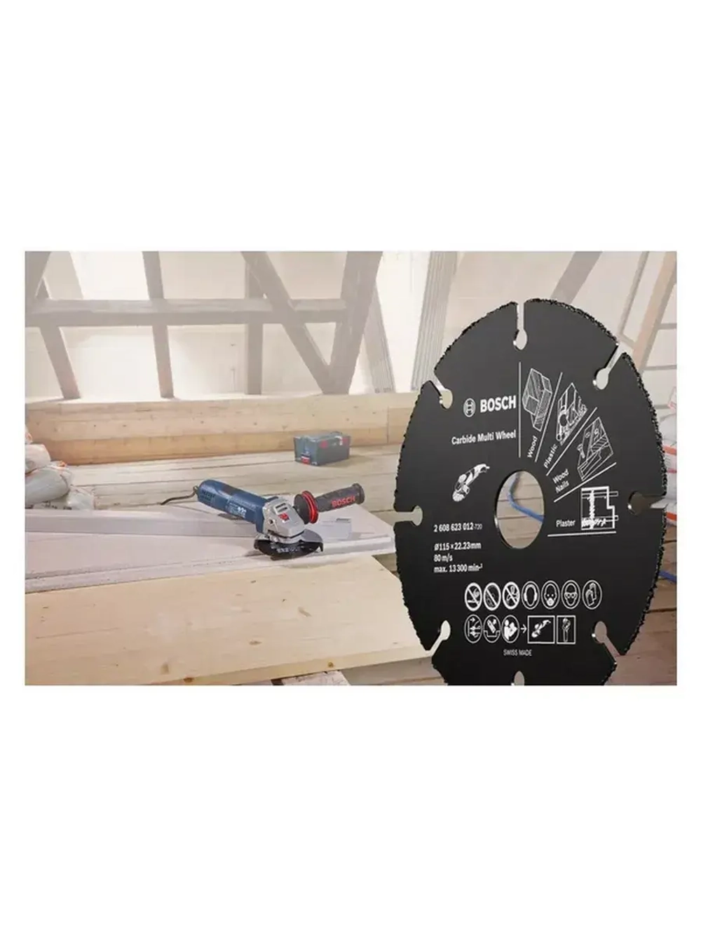 Отрезной круг для УШМ по дереву и пластику 2.608.623.012