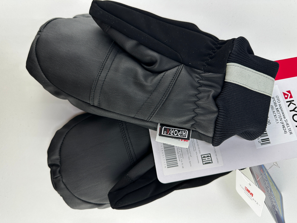 KYOTO варежки SHELTER HIPORA MITTEN (FW24) (BLACK)
