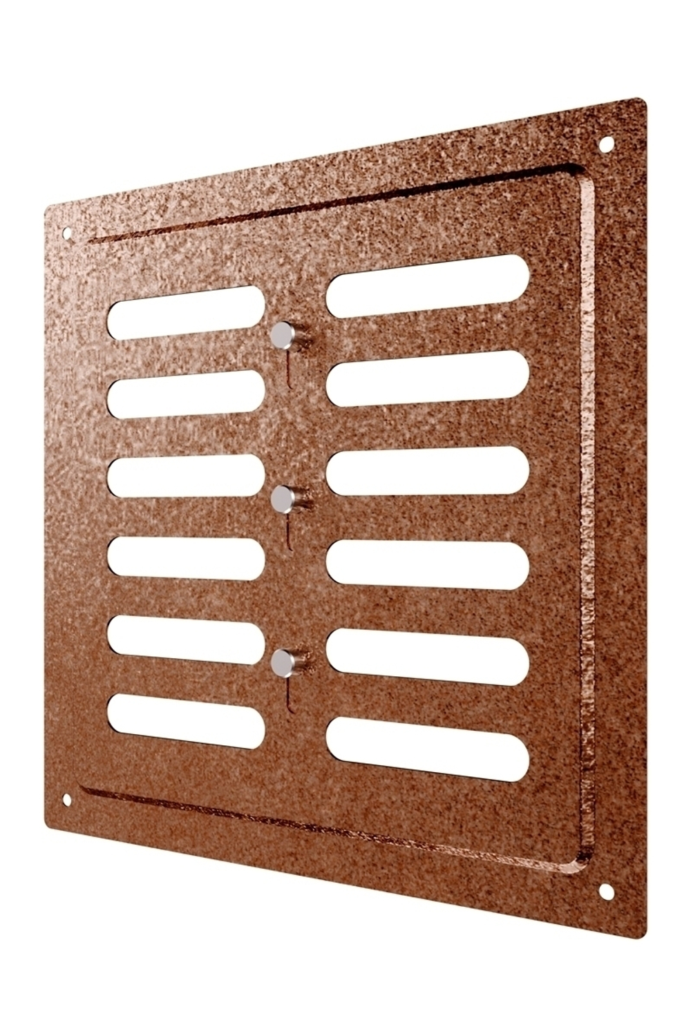 Решетка вентиляционная MER регулируемая 200х200 окраш.сталь Antique copper ERA