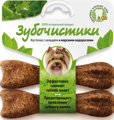 Лакомства Зубочистики для собак мелких пород морские водор. 18 гр, 2шт