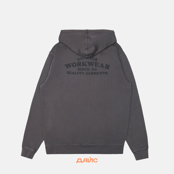 Толстовка мужская Dickies Christiana Garment Dyed Hoodie  артикул:DK0A87NQBLK1 - купить в магазине Дайс