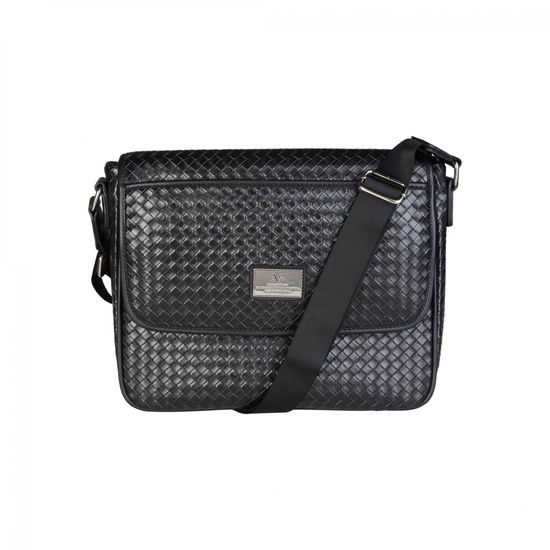 Мужская сумка мессенджер Versace V1969 GRD-YCA072-2_WOVEN_NERO