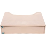 Органайзер - лоток для хранения на колесиках «ИДЕАДОМА», цвет бежевый, 33.6*8.7*25.2см