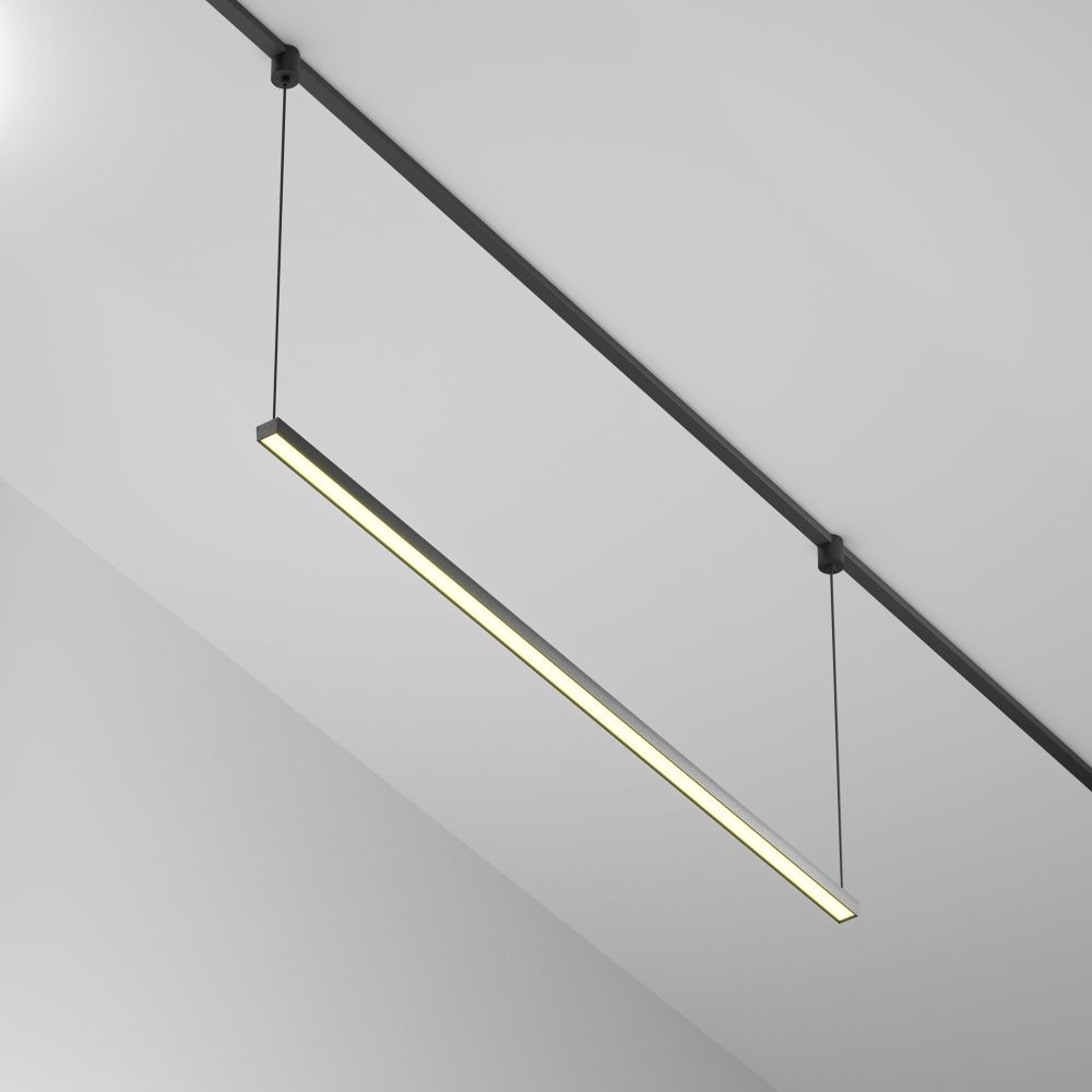 Трековый однофазный светодиодный светильник Maytoni Elasity Basis TR170-1-52W3K-B