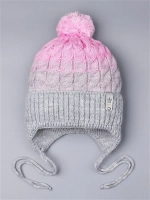 Шапка для девочки осенняя с завязками