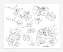 [Vol.2] Wild mouse Yururi's journey sketch. Coloring Book