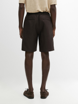 Massimo Dutti Короткие бермуды из 100% льна, коричневый