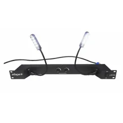 STAGE4 LA0102 Рэковый светильник / 1U / 2 LED-лампы на гусиной шее / Нейтральный белый свет / Питани